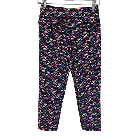 Victoria's Secret VSX Women's Knockout Capri Leggings Size S NEW Colorful Print - Picture 1 of 6